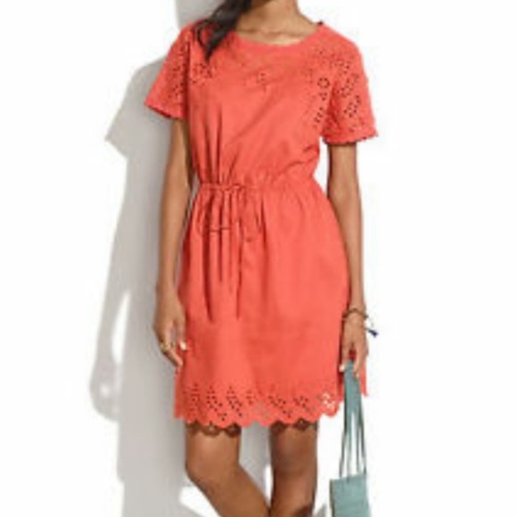 Madewell Dresses & Skirts - Madewell Lace Eyelet Wildfield Dress Size 4